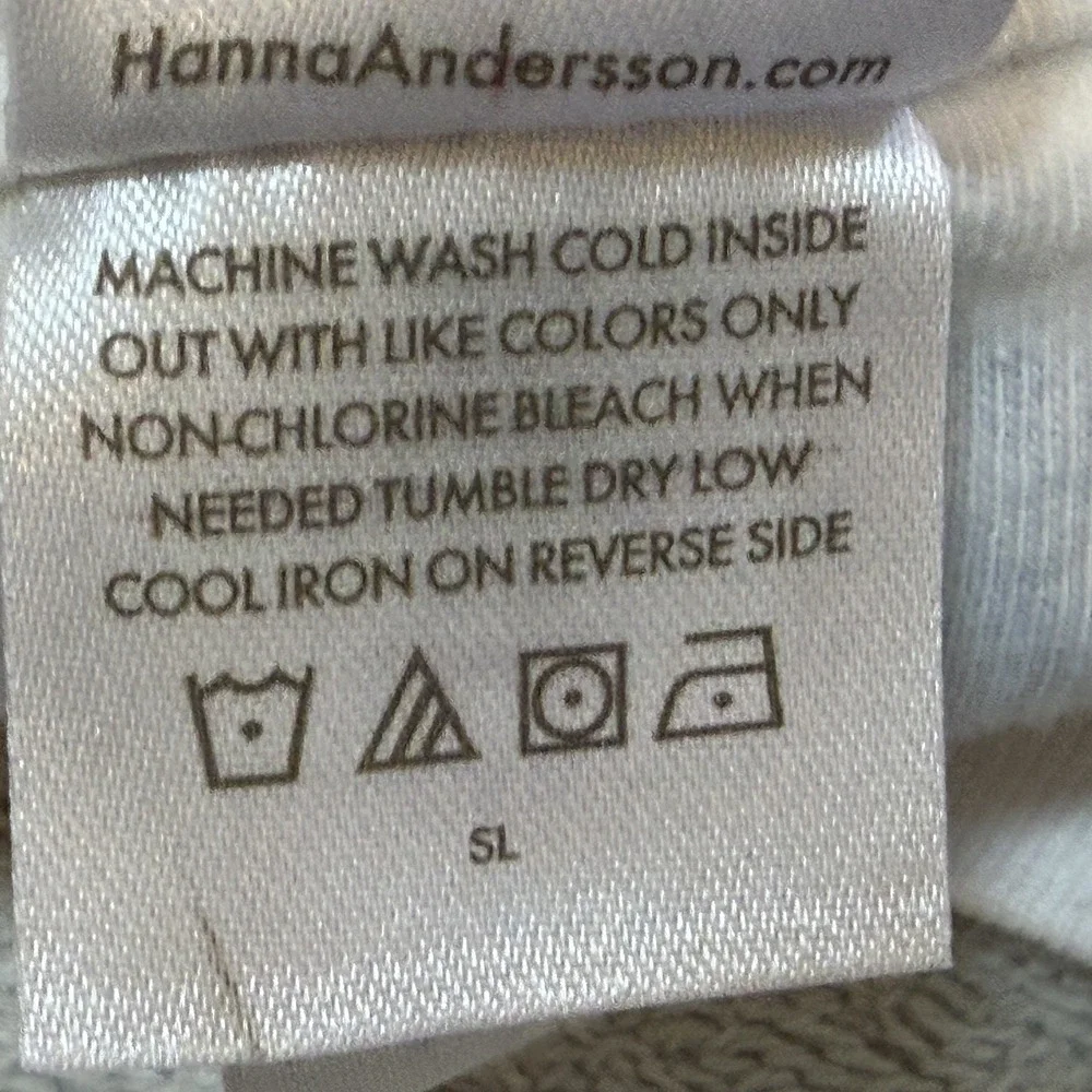 Hanna Andersson Holiday HannaJams Pajama Top T-Shirt Unisex Sz Large Long Sleeve